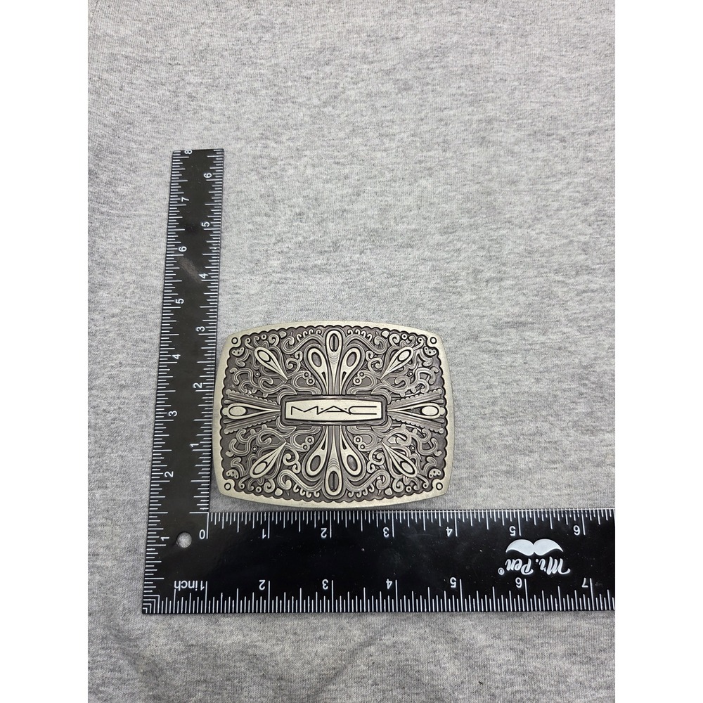 Rare MAC Cosmetics Makeup Company Oversized Vintage Belt Buckle Collector - Picture 7 of 9